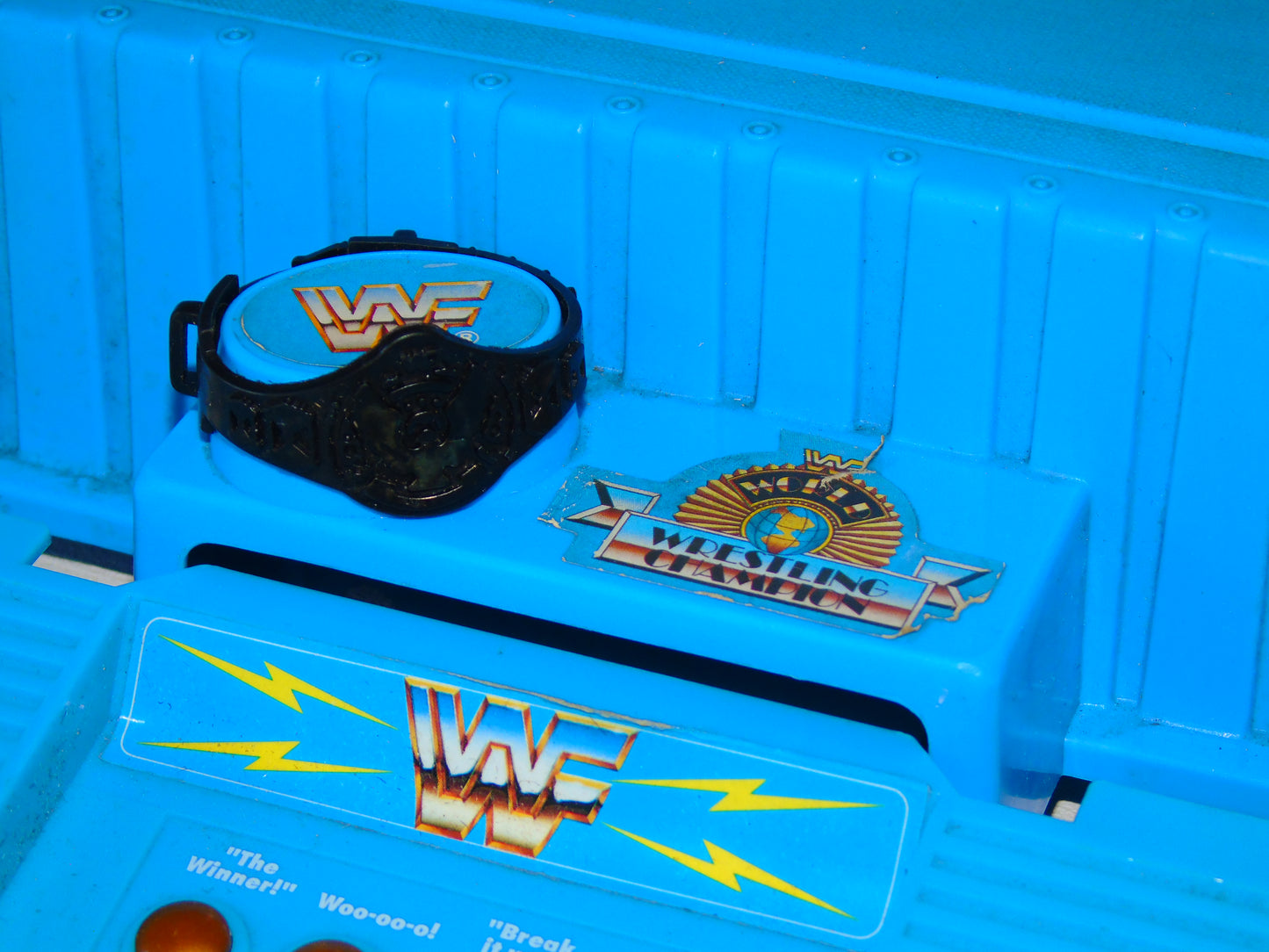 WWF HASBRO WRESTLING RING COMPLETE WITH SOUND EFFECTS MODULE