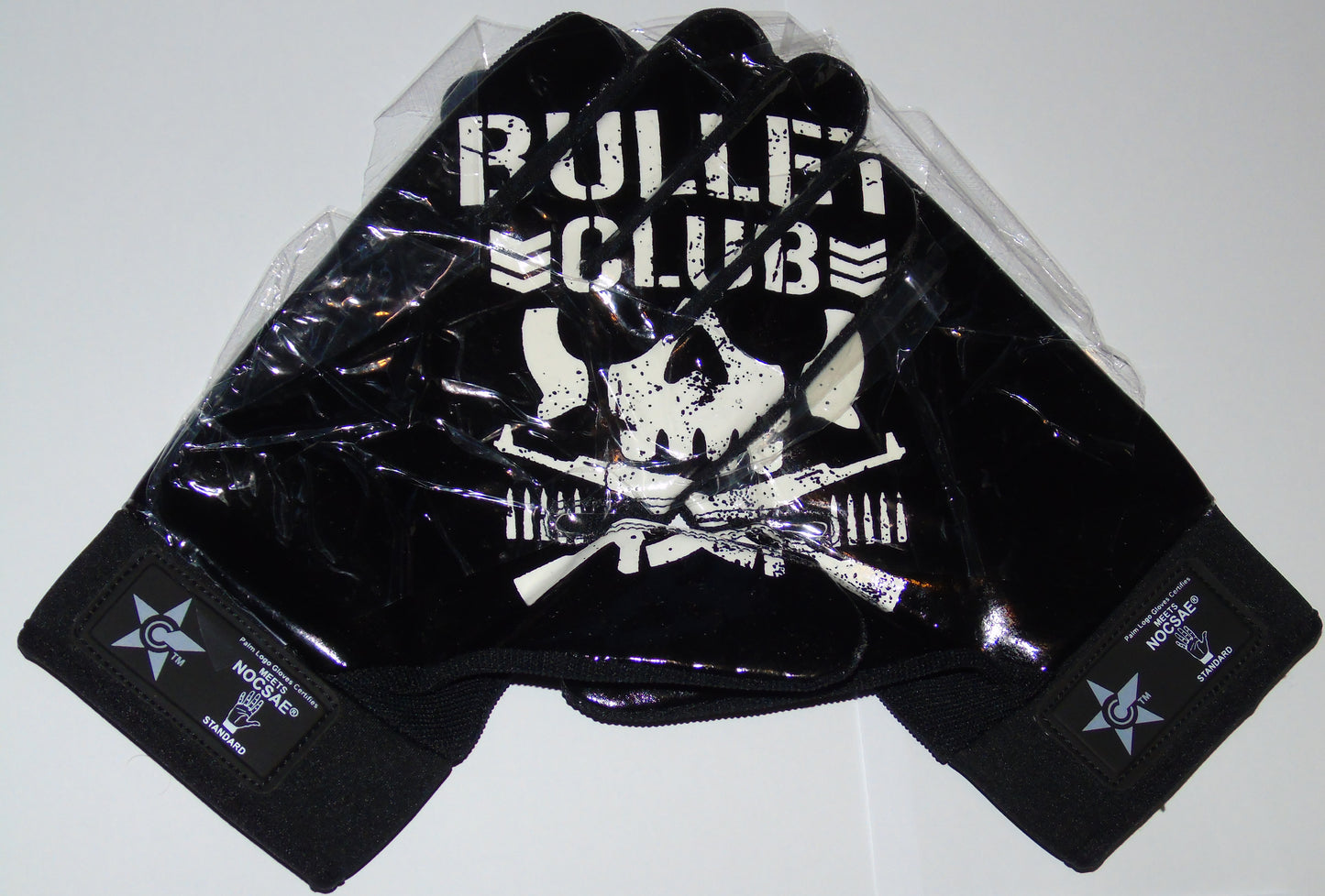 AJ STYLES PERSONALLY OWNED LIMITED EDITION SIGNED NJPW BULLET CLUB GLOVES