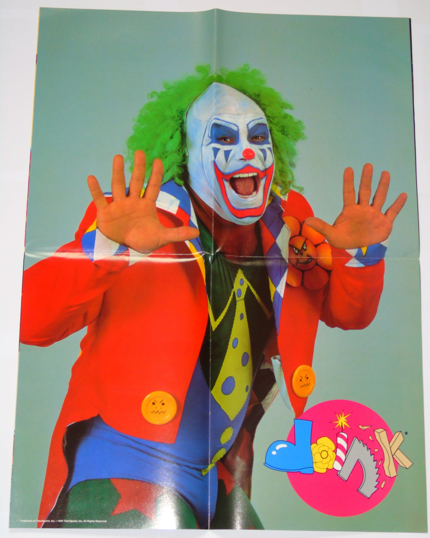 WWF Wrestling 1993 UK Sporting Superstars Publication with Double Poster Special