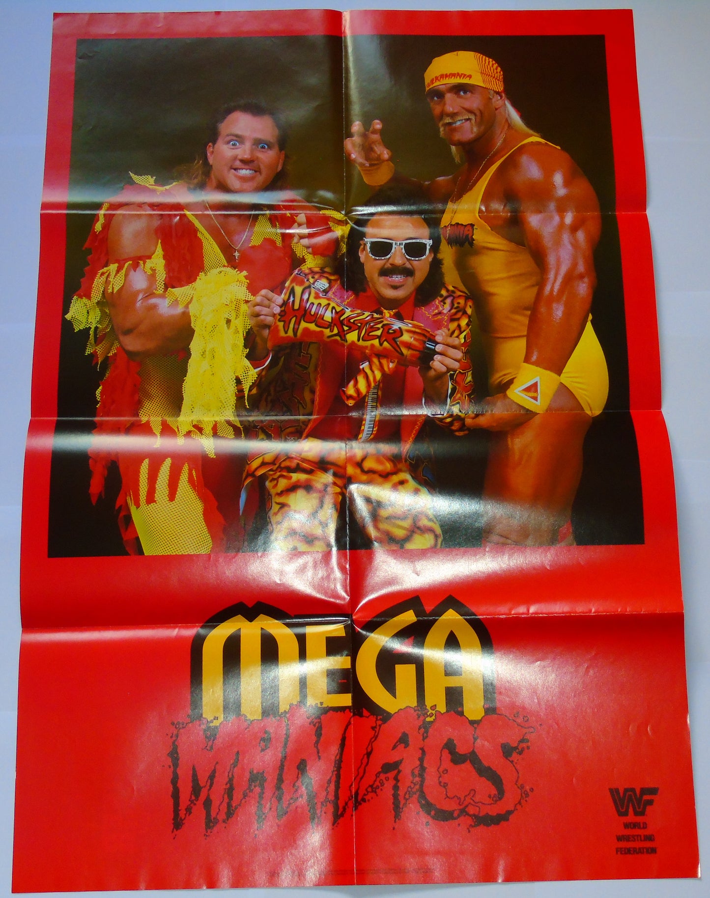 WWF Wrestling 1993 UK Sporting Superstars Publication with Double Poster Special