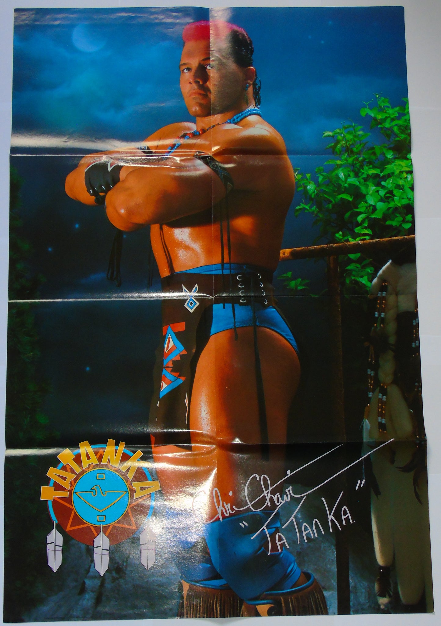 WWF Wrestling 1993 UK Sporting Superstars Publication with Double Poster Special