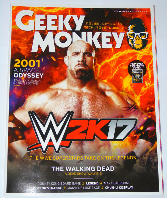 Geeky Monkey Magazine Issue 13 October 2016 WWE 2K17 Goldberg Cover