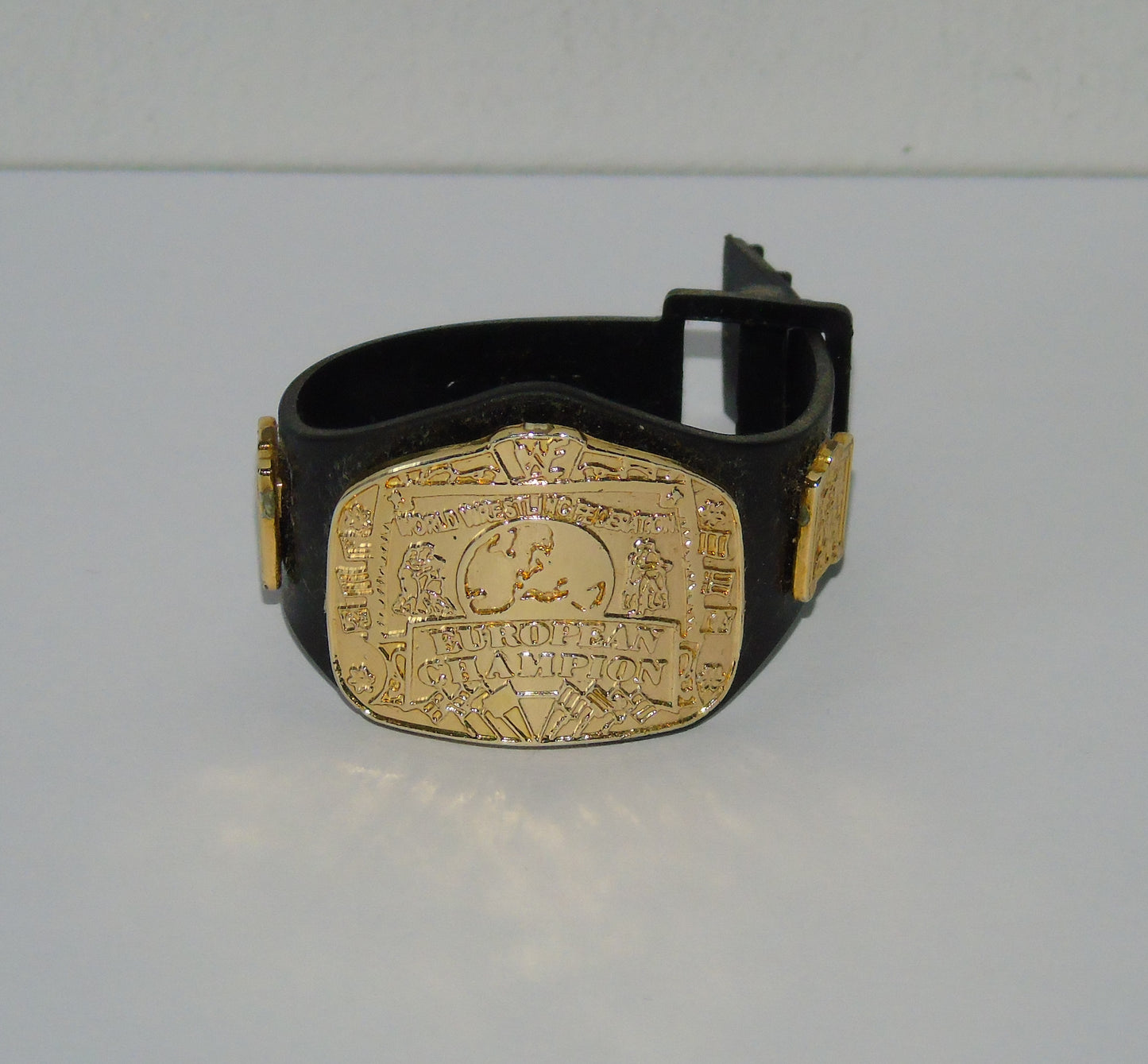 WWF Wrestling King of the Ring Stand and European Heavyweight Title Figure Toy Belt