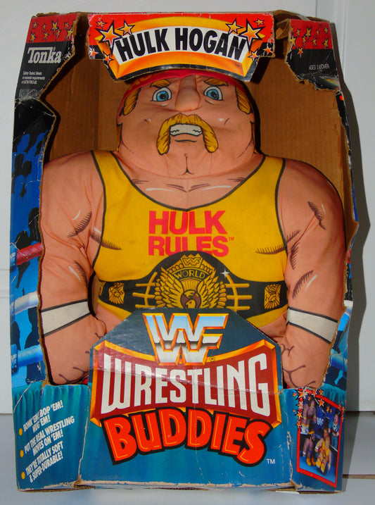 Hulk Hogan Rare WWF Wrestling Tonka Buddies Plush Soft Toy