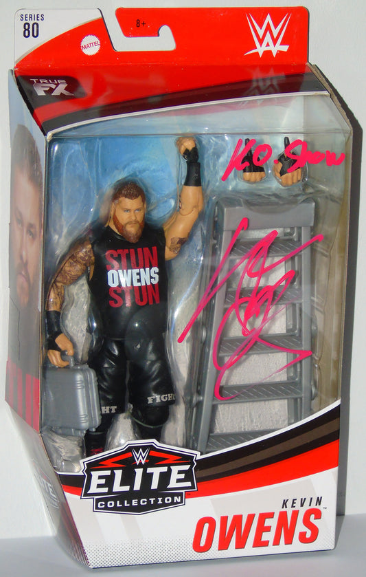 Kevin Owens Signed WWE Mattel Elite Series 80 Figure w/Proof Picture