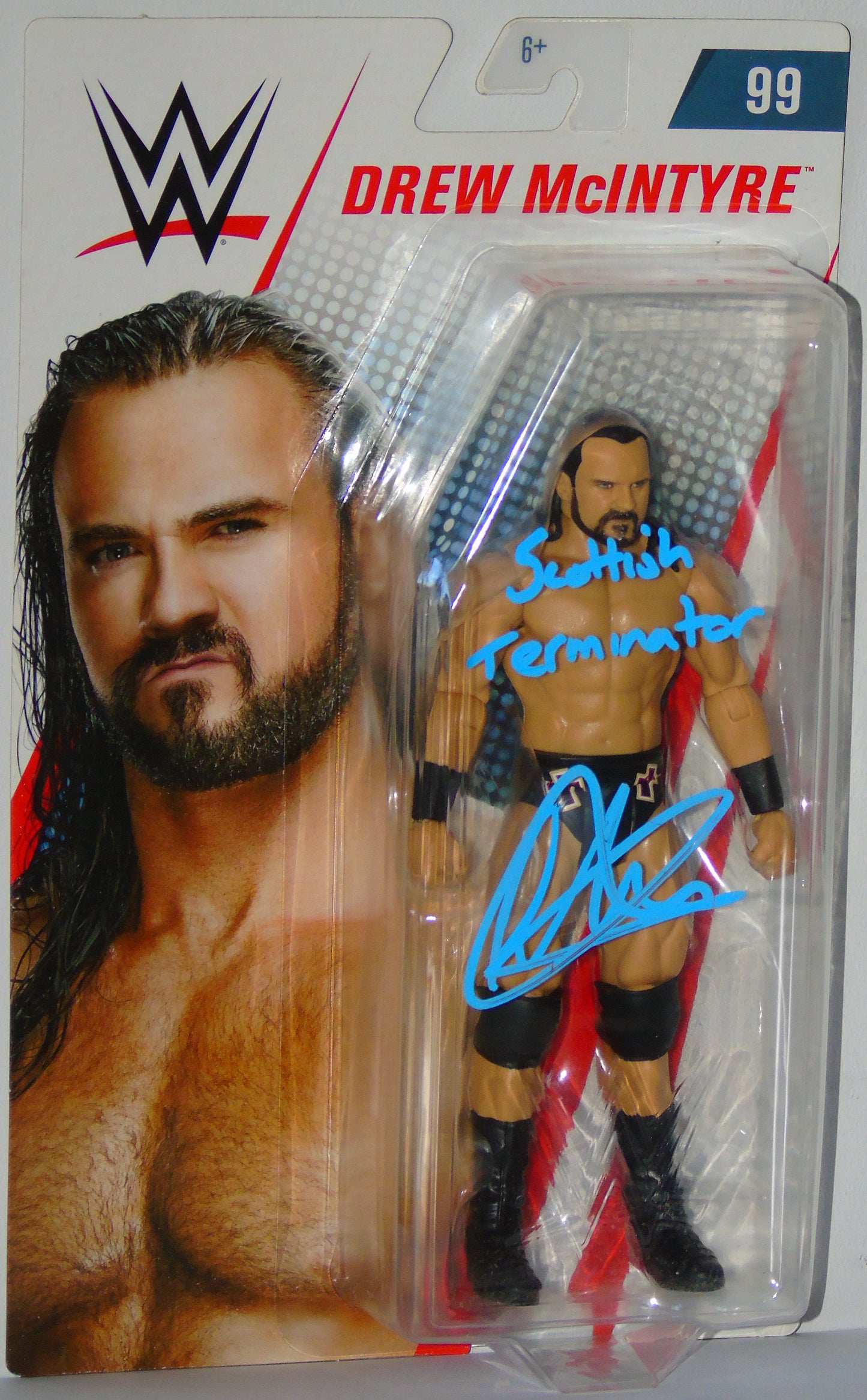 Drew McIntyre Signed WWE Mattel Basic Series 99 Figure