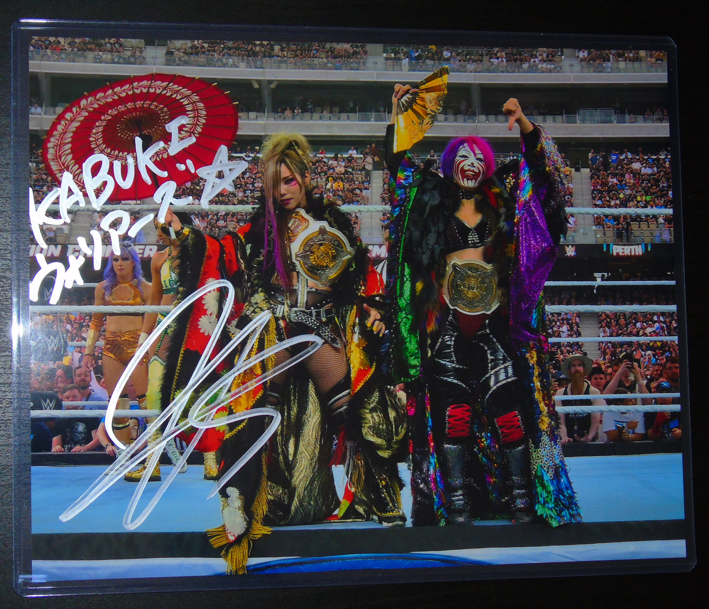 Kairi Sane Signed WWE Kabuki Warriors Photo