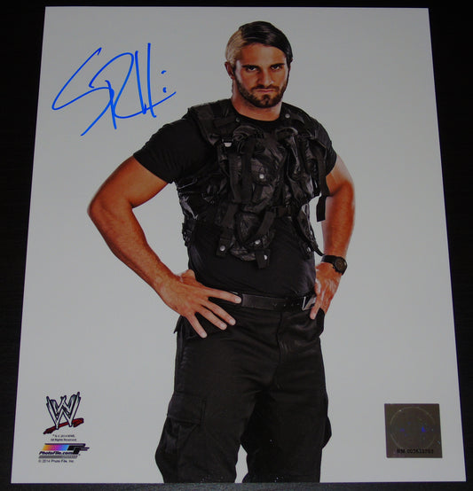 SETH ROLLINS SIGNED WWE WRESTLING DEBUT PHOTOFILE PHOTO
