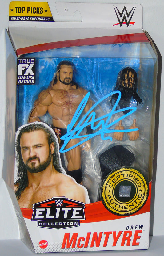 Drew McIntyre WWE Wrestling Mattel Elite Top Picks Signed Figure