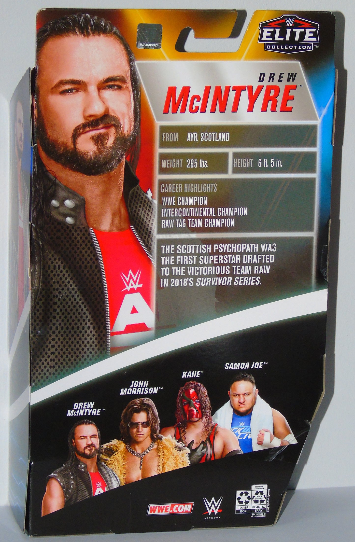 Drew McIntyre WWE Wrestling Mattel Elite Survivor Series Signed Figure