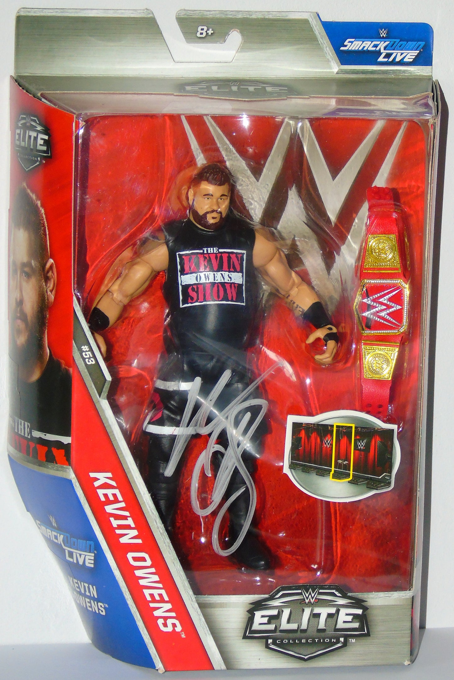 Kevin Owens WWE Wrestling Mattel Elite Smackdown Series Signed Figure