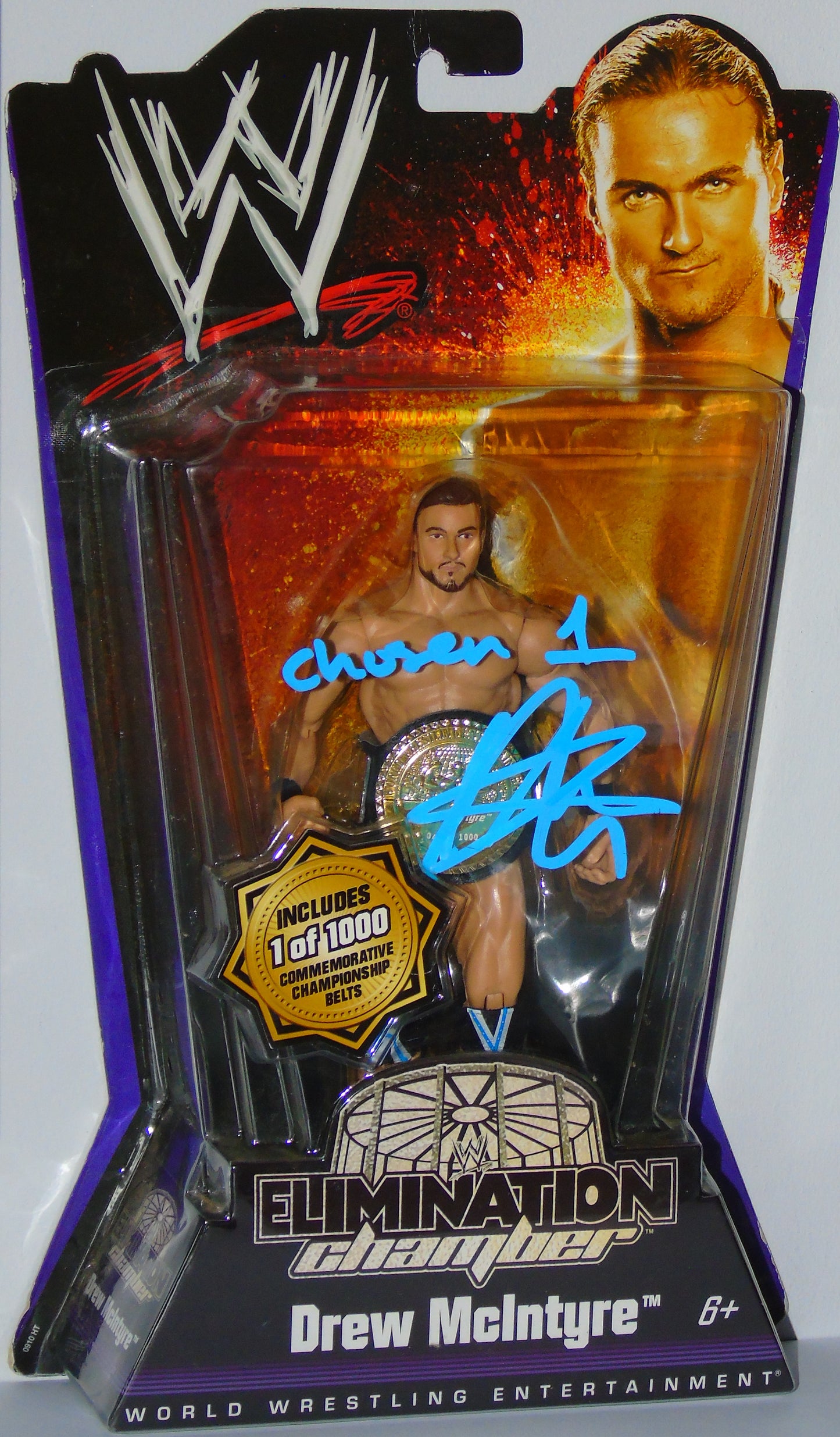 Drew McIntyre WWE Wrestling Mattel Elimination Chamber Series Signed Figure