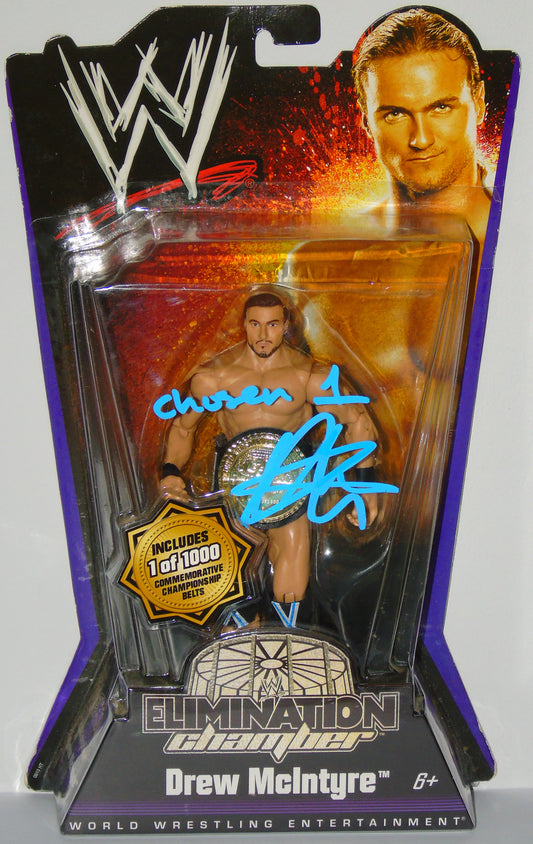 Drew McIntyre WWE Wrestling Mattel Elimination Chamber Series Signed Figure