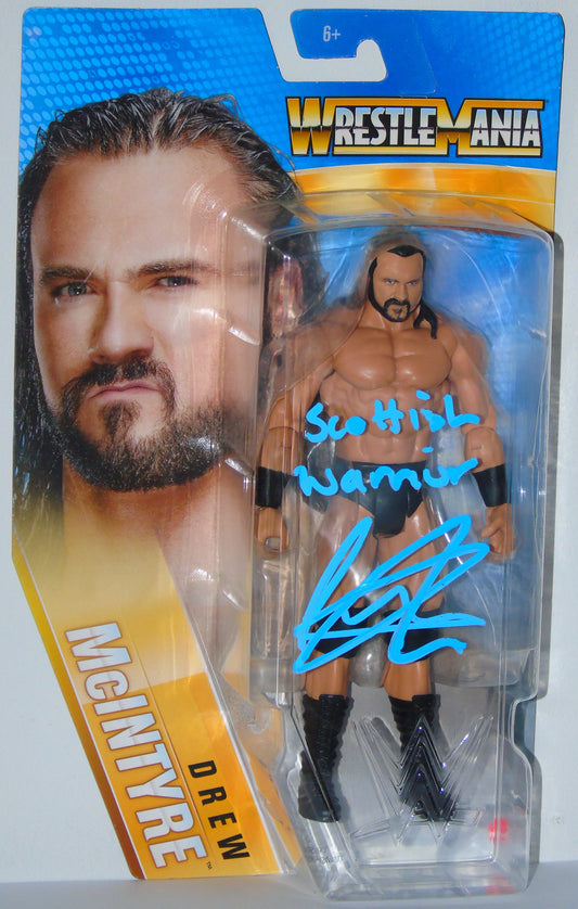 Drew McIntyre WWE Wrestling Mattel Wrestlemania Series Signed Figure
