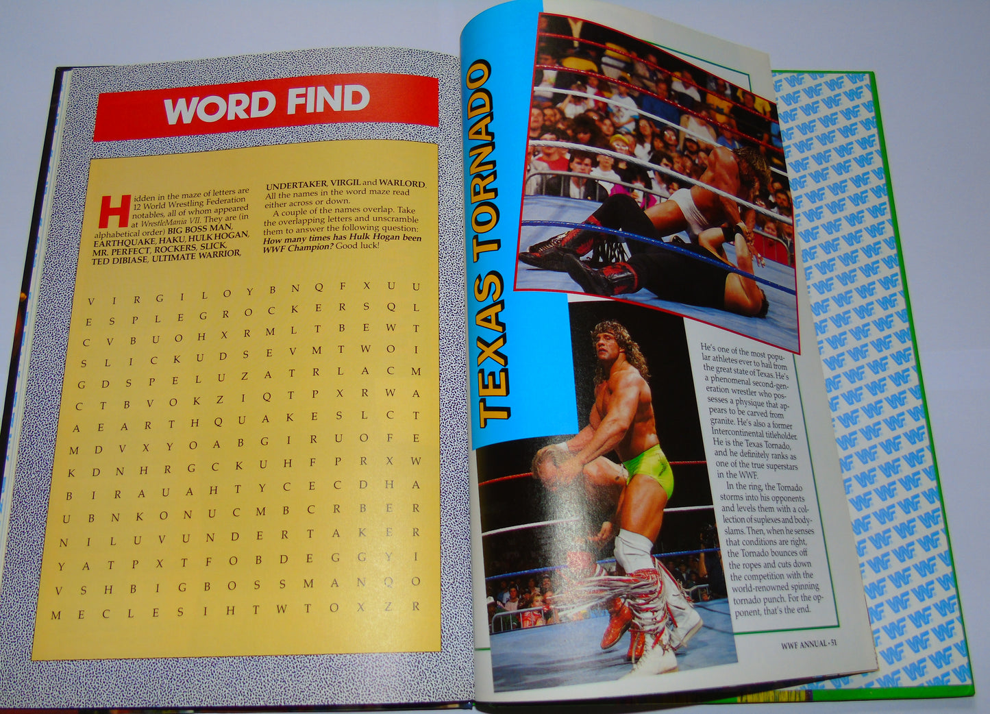 WWF Wrestling 1991 UK Exclusive Official Annual