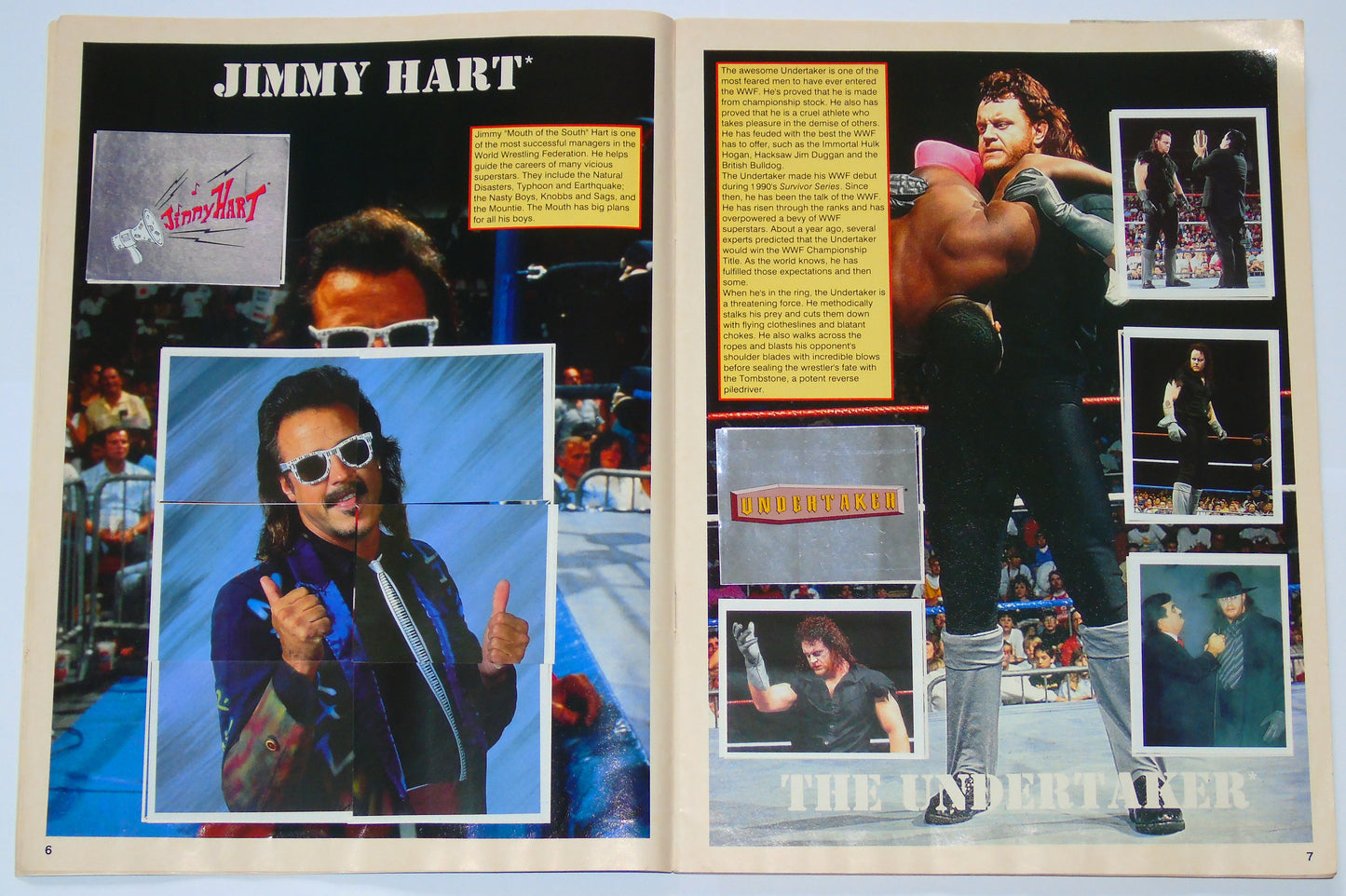 WWF Wrestling Merlin UK Sticker Album 1991 Complete With Merchandise Catalogue