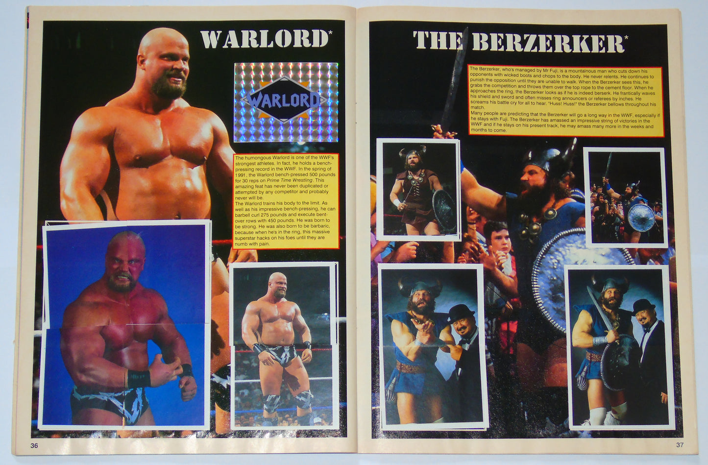 WWF Wrestling Merlin UK Sticker Album 1991 Complete With Merchandise Catalogue