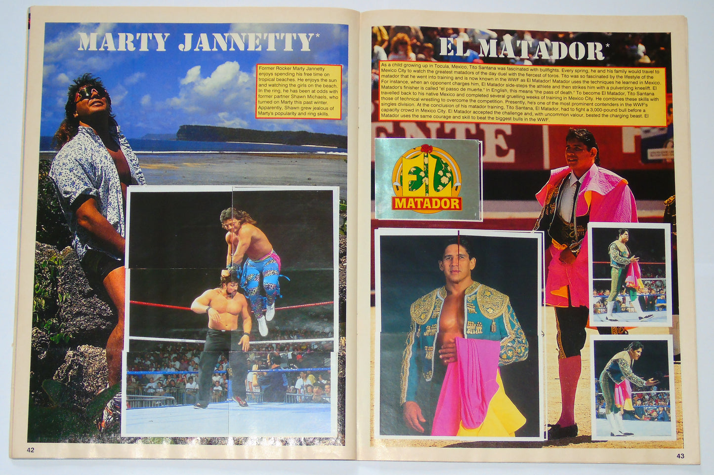WWF Wrestling Merlin UK Sticker Album 1991 Complete With Merchandise Catalogue