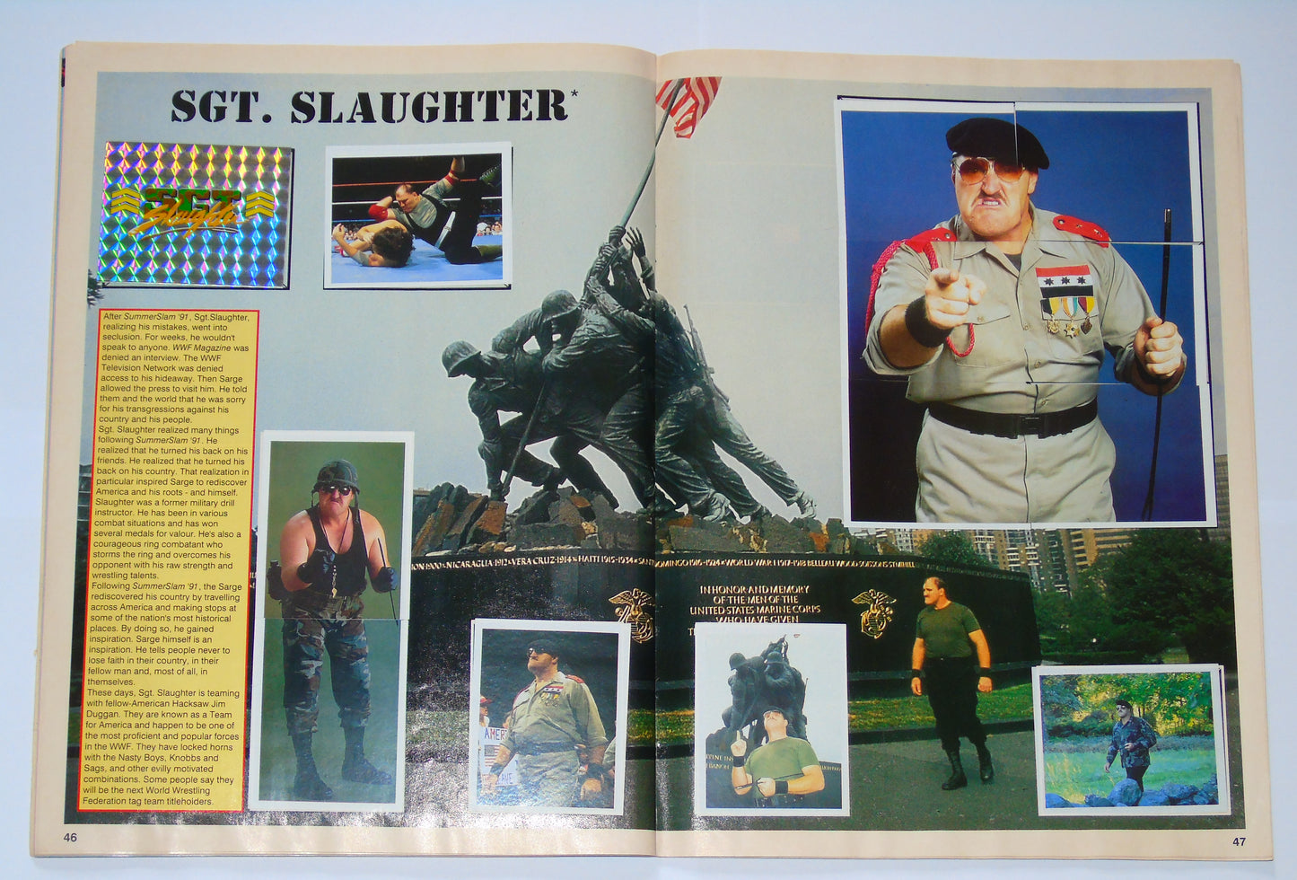 WWF Wrestling Merlin UK Sticker Album 1991 Complete With Merchandise Catalogue