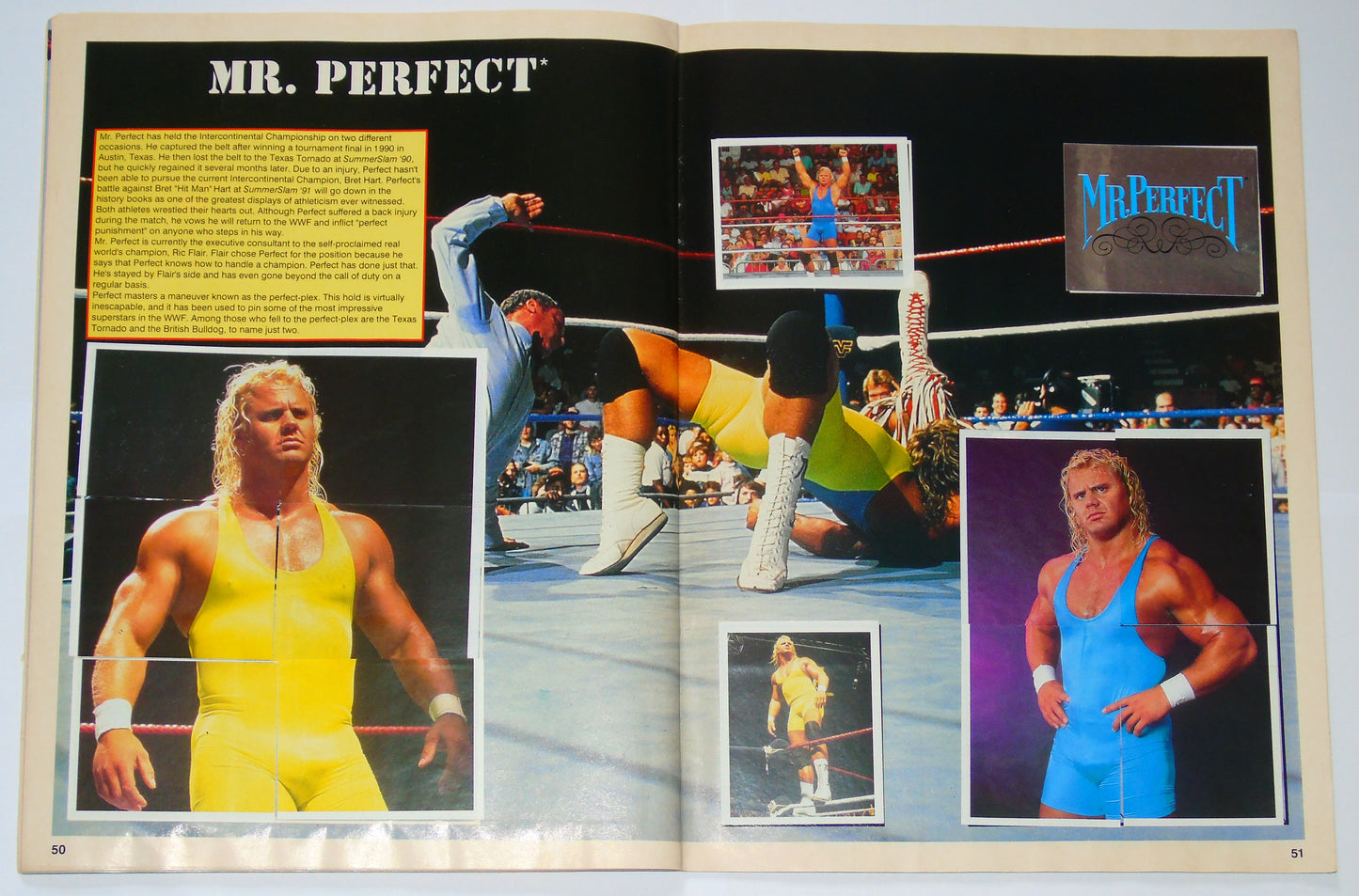 WWF Wrestling Merlin UK Sticker Album 1991 Complete With Merchandise Catalogue