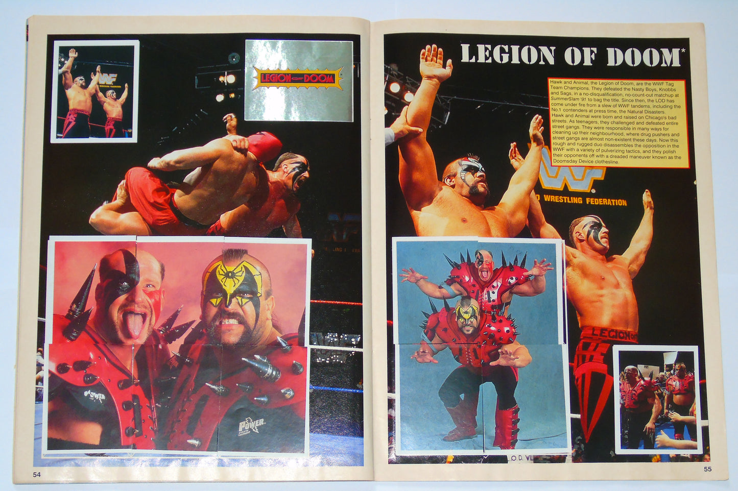 WWF Wrestling Merlin UK Sticker Album 1991 Complete With Merchandise Catalogue