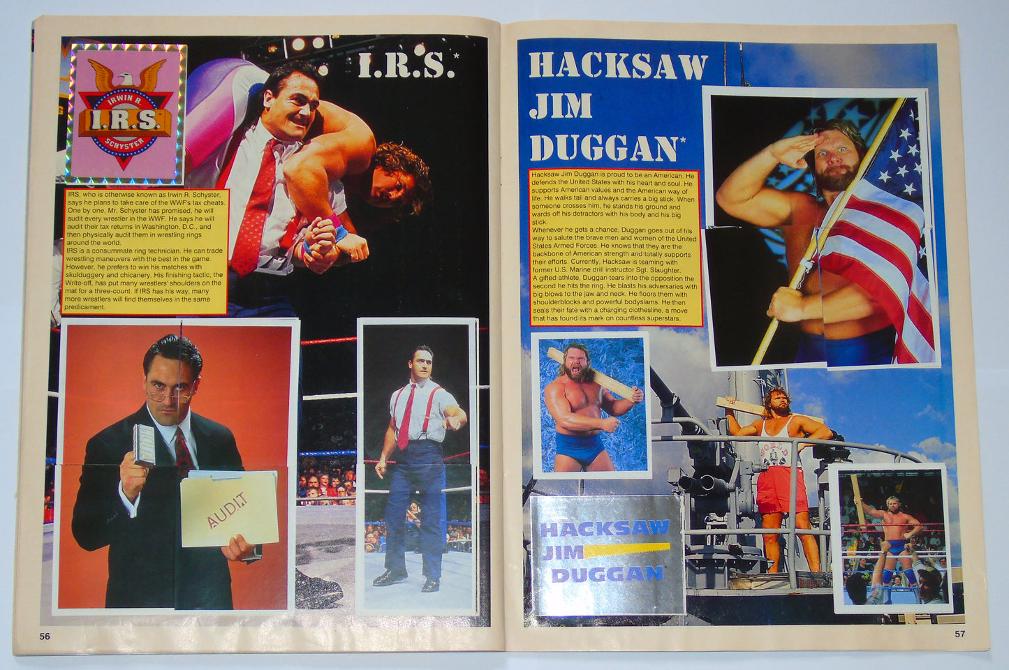 WWF Wrestling Merlin UK Sticker Album 1991 Complete With Merchandise Catalogue