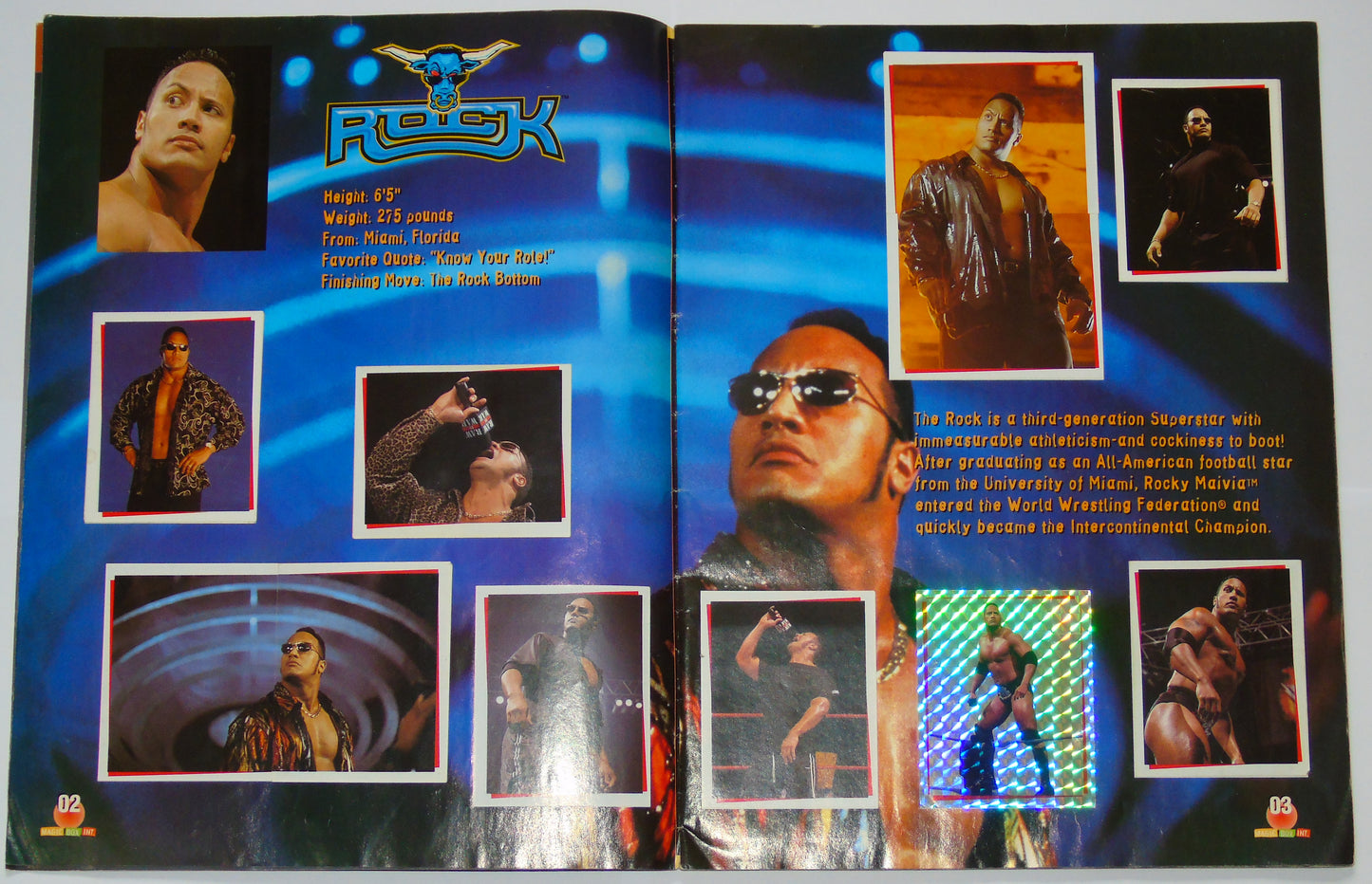 WWF Wrestling Magic Box Int UK Sticker Album 2000 Complete