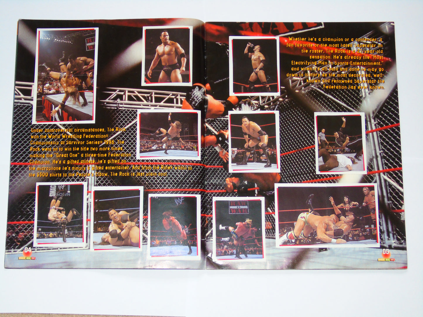 WWF Wrestling Magic Box Int UK Sticker Album 2000 Complete