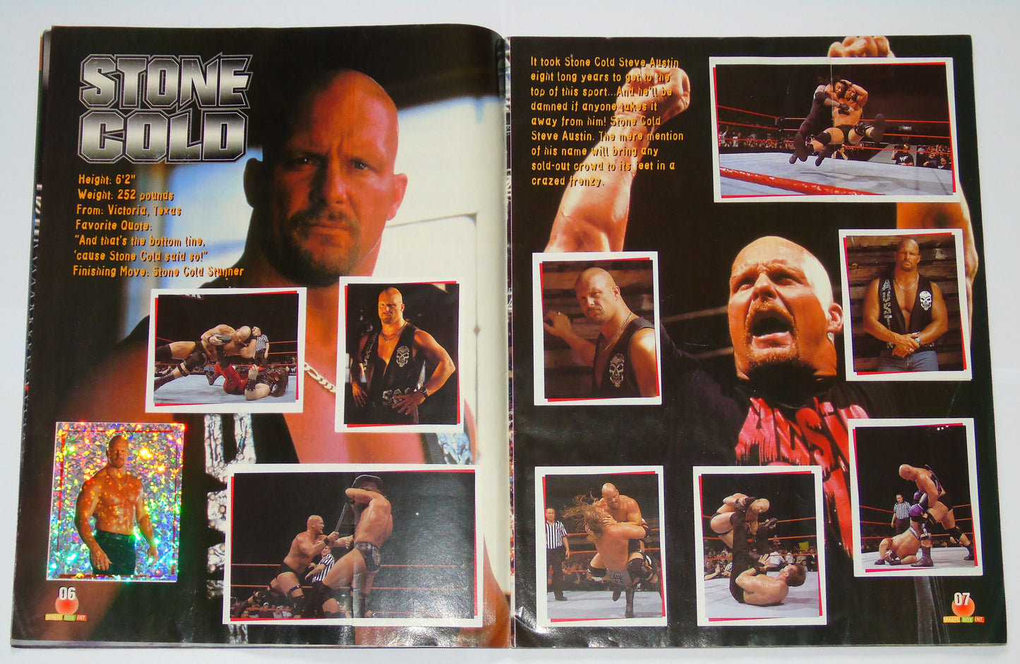 WWF Wrestling Magic Box Int UK Sticker Album 2000 Complete
