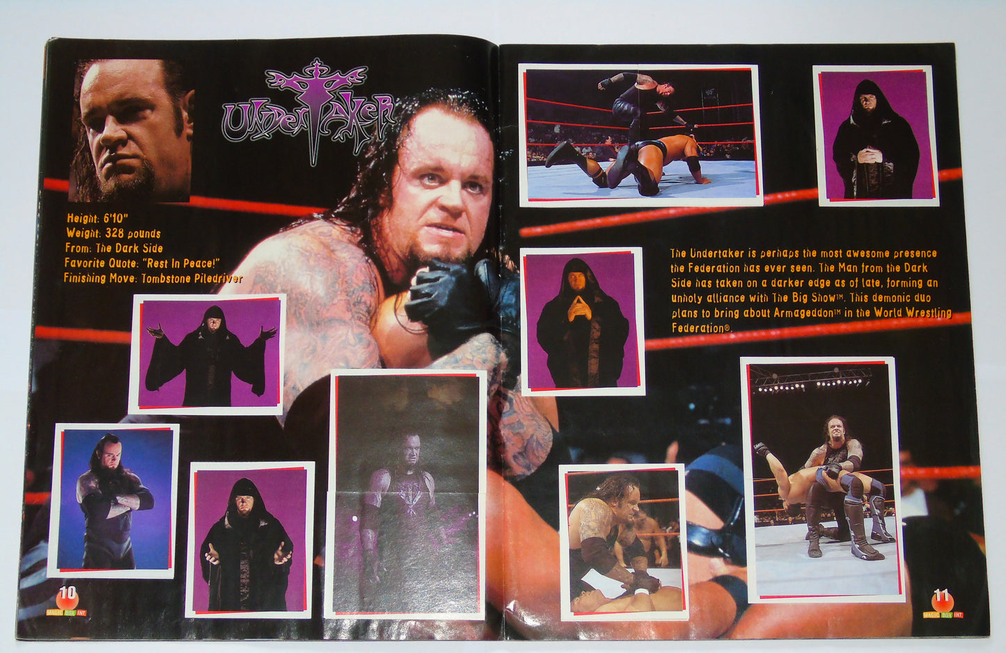 WWF Wrestling Magic Box Int UK Sticker Album 2000 Complete