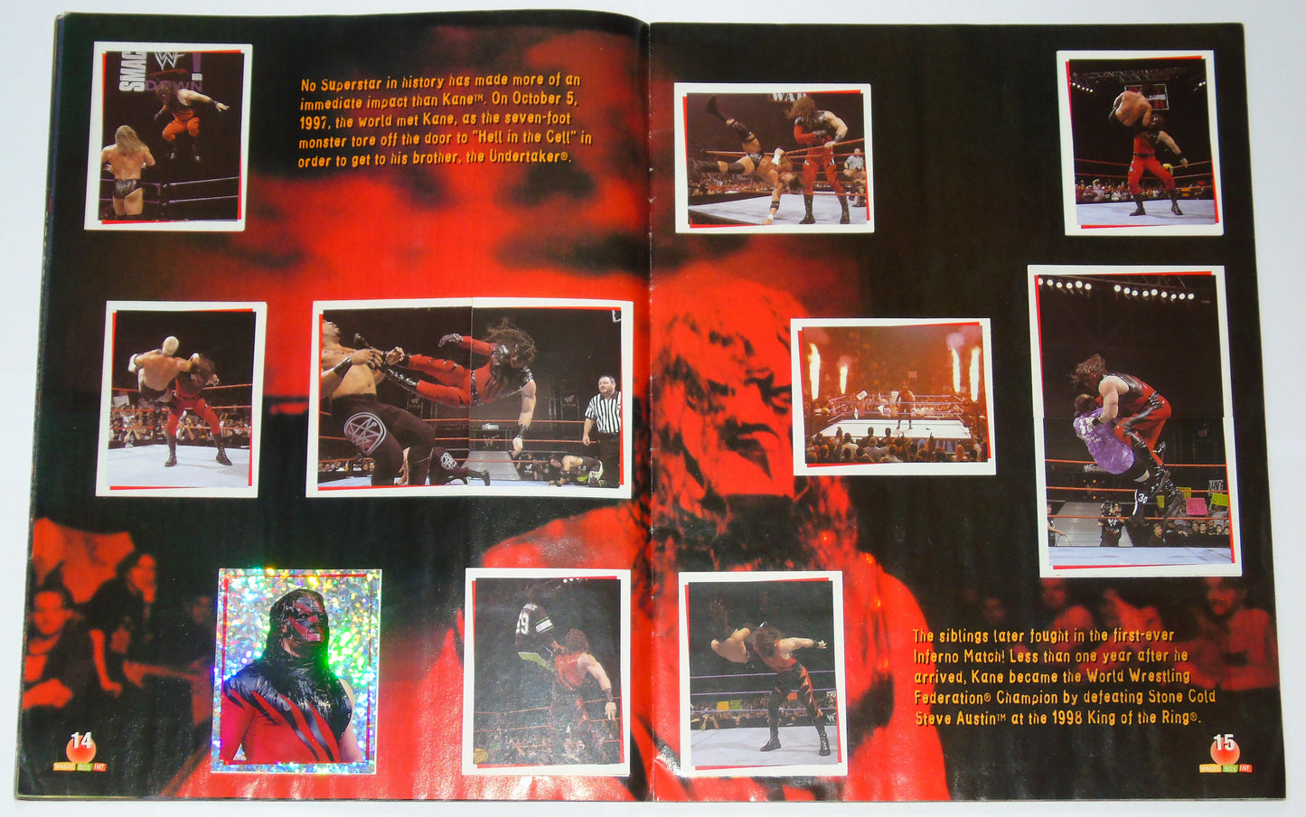WWF Wrestling Magic Box Int UK Sticker Album 2000 Complete