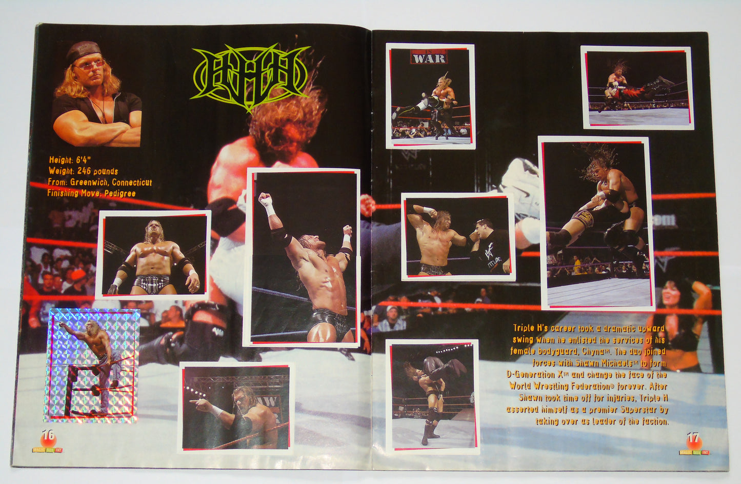 WWF Wrestling Magic Box Int UK Sticker Album 2000 Complete