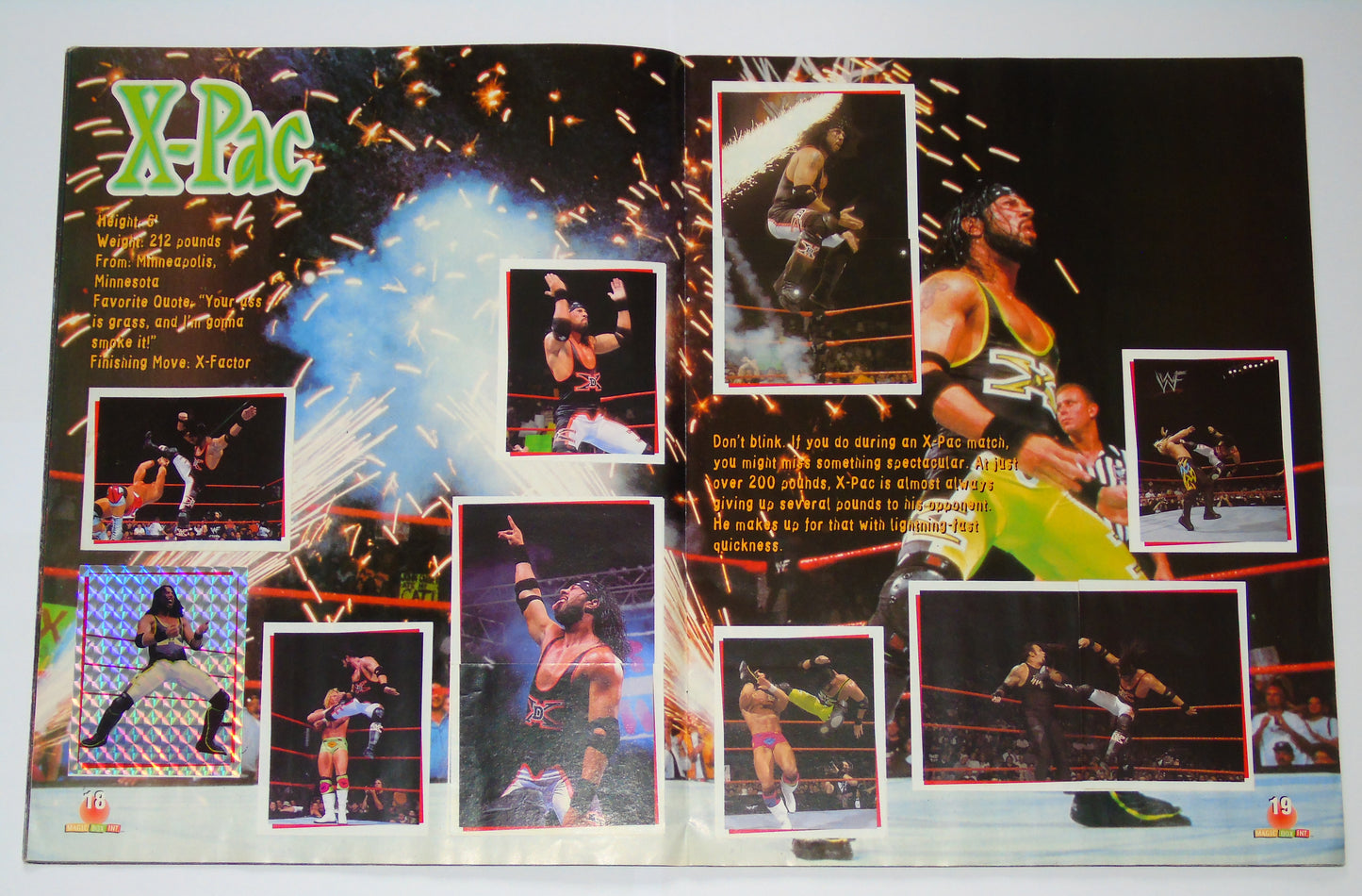 WWF Wrestling Magic Box Int UK Sticker Album 2000 Complete