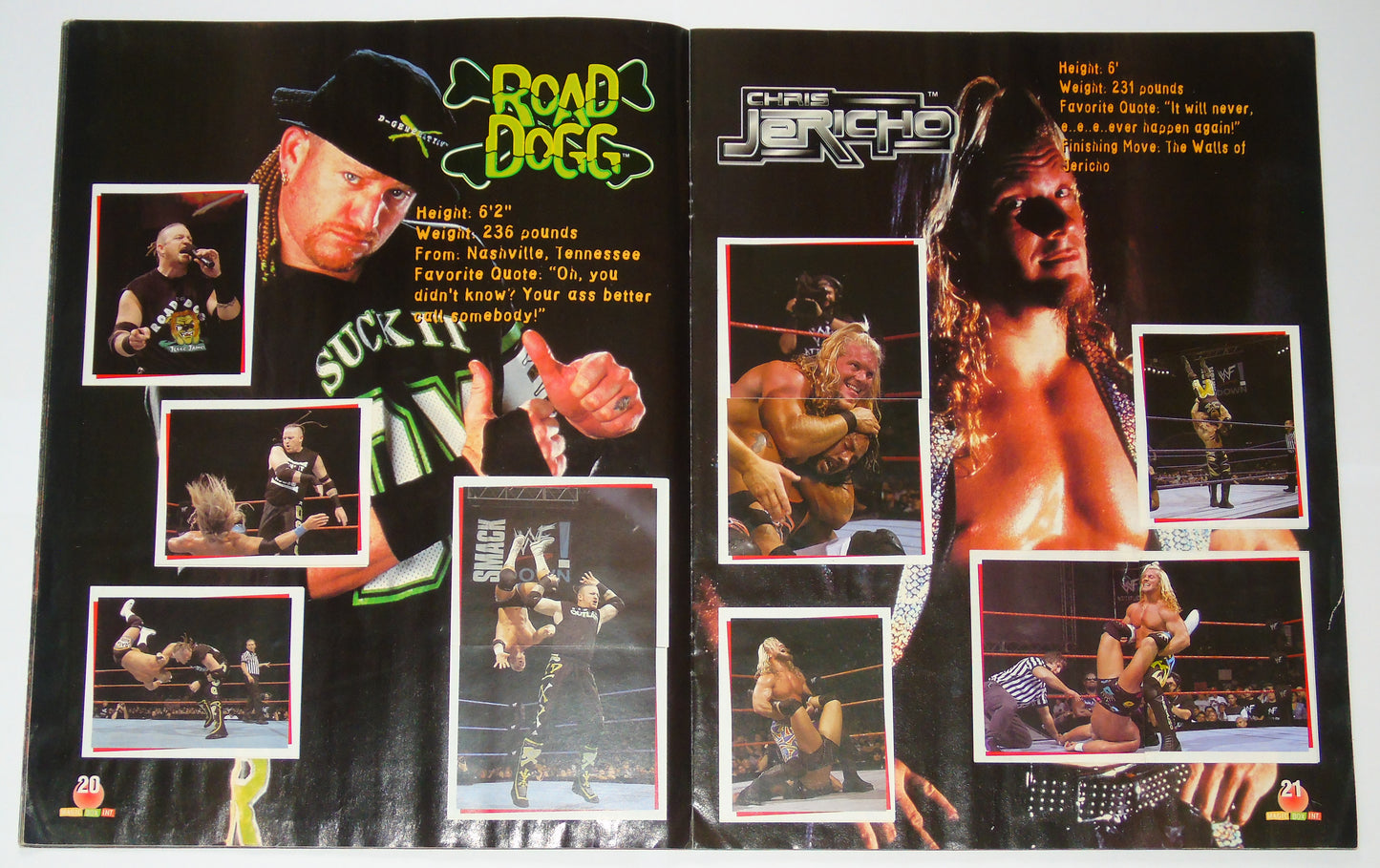WWF Wrestling Magic Box Int UK Sticker Album 2000 Complete