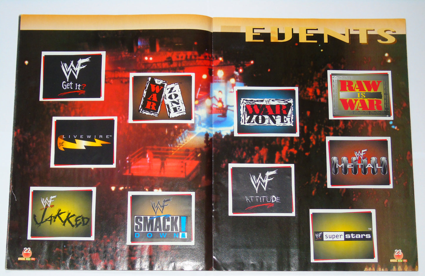 WWF Wrestling Magic Box Int UK Sticker Album 2000 Complete