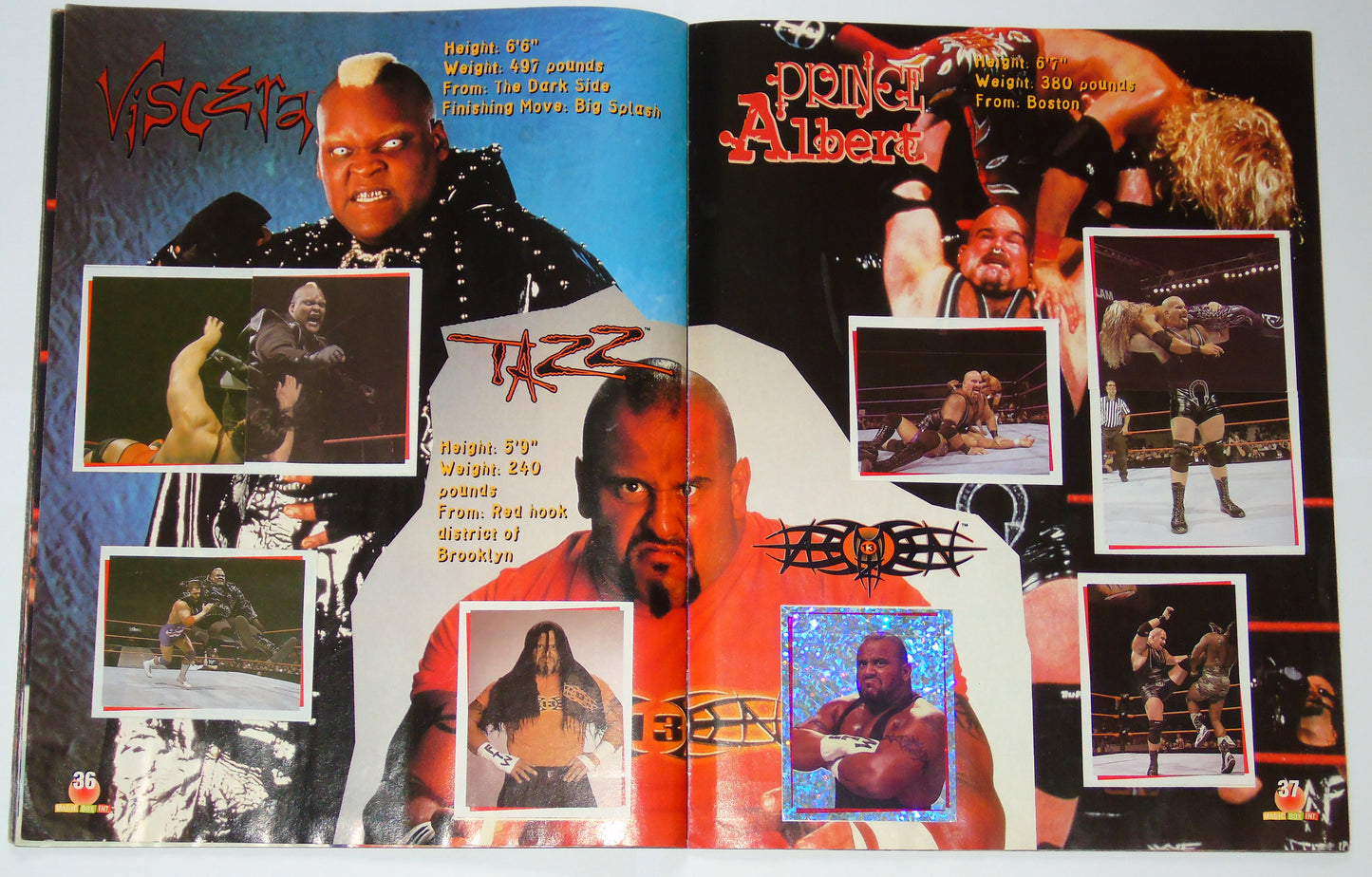 WWF Wrestling Magic Box Int UK Sticker Album 2000 Complete