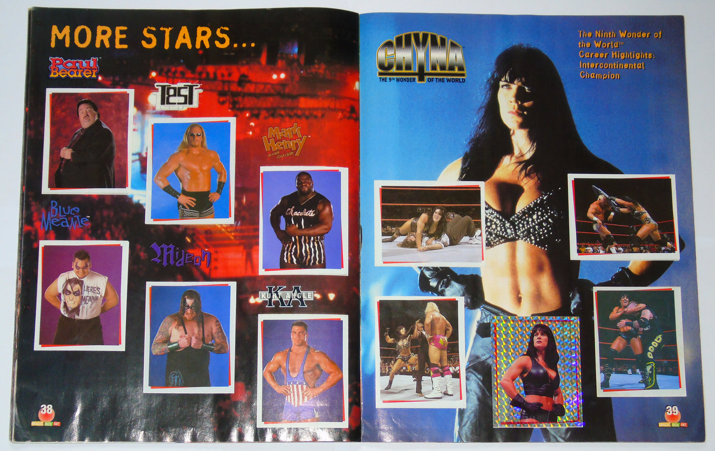 WWF Wrestling Magic Box Int UK Sticker Album 2000 Complete