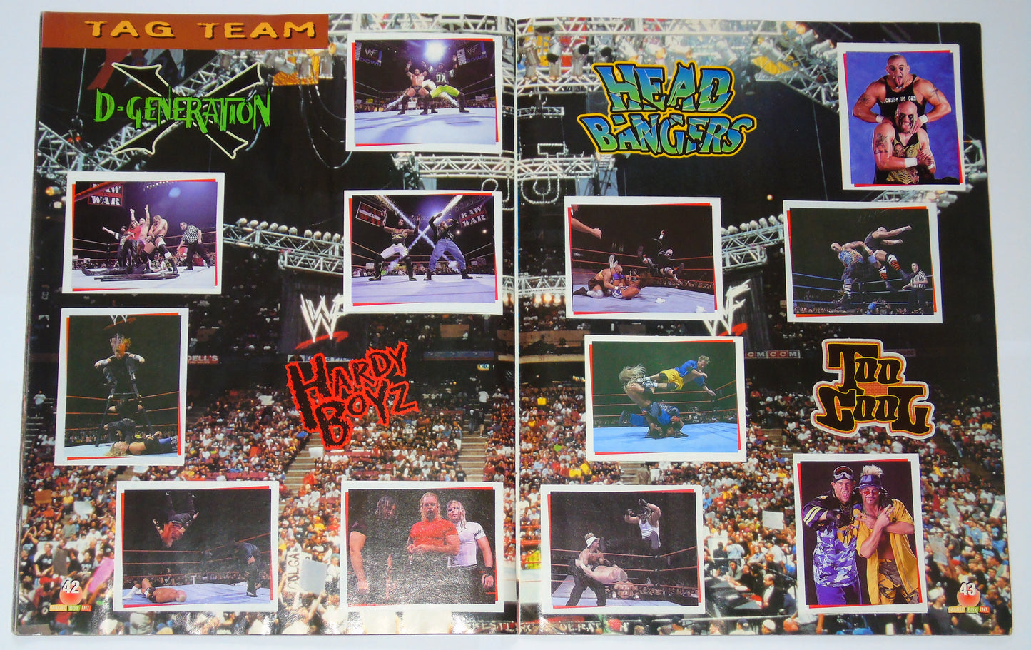 WWF Wrestling Magic Box Int UK Sticker Album 2000 Complete