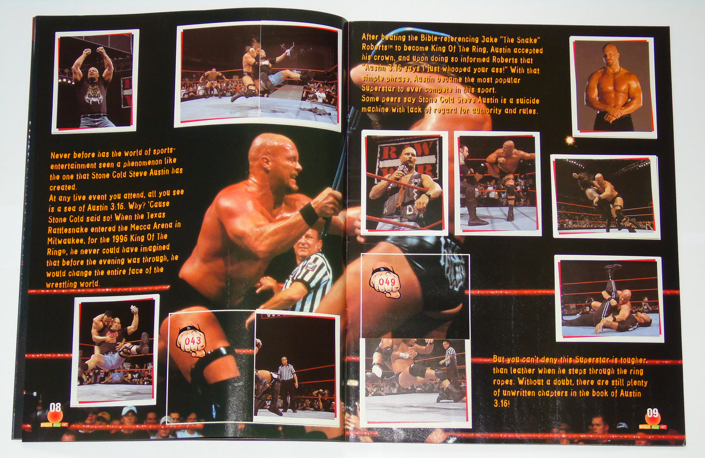 WWF Wrestling Magic Box Int UK Sticker Album 2000 Near Complete