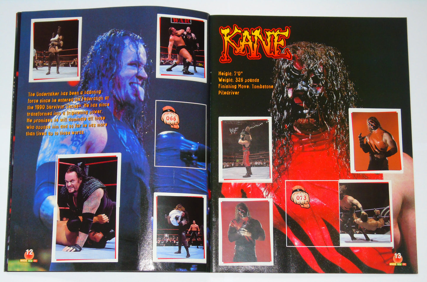 WWF Wrestling Magic Box Int UK Sticker Album 2000 Near Complete