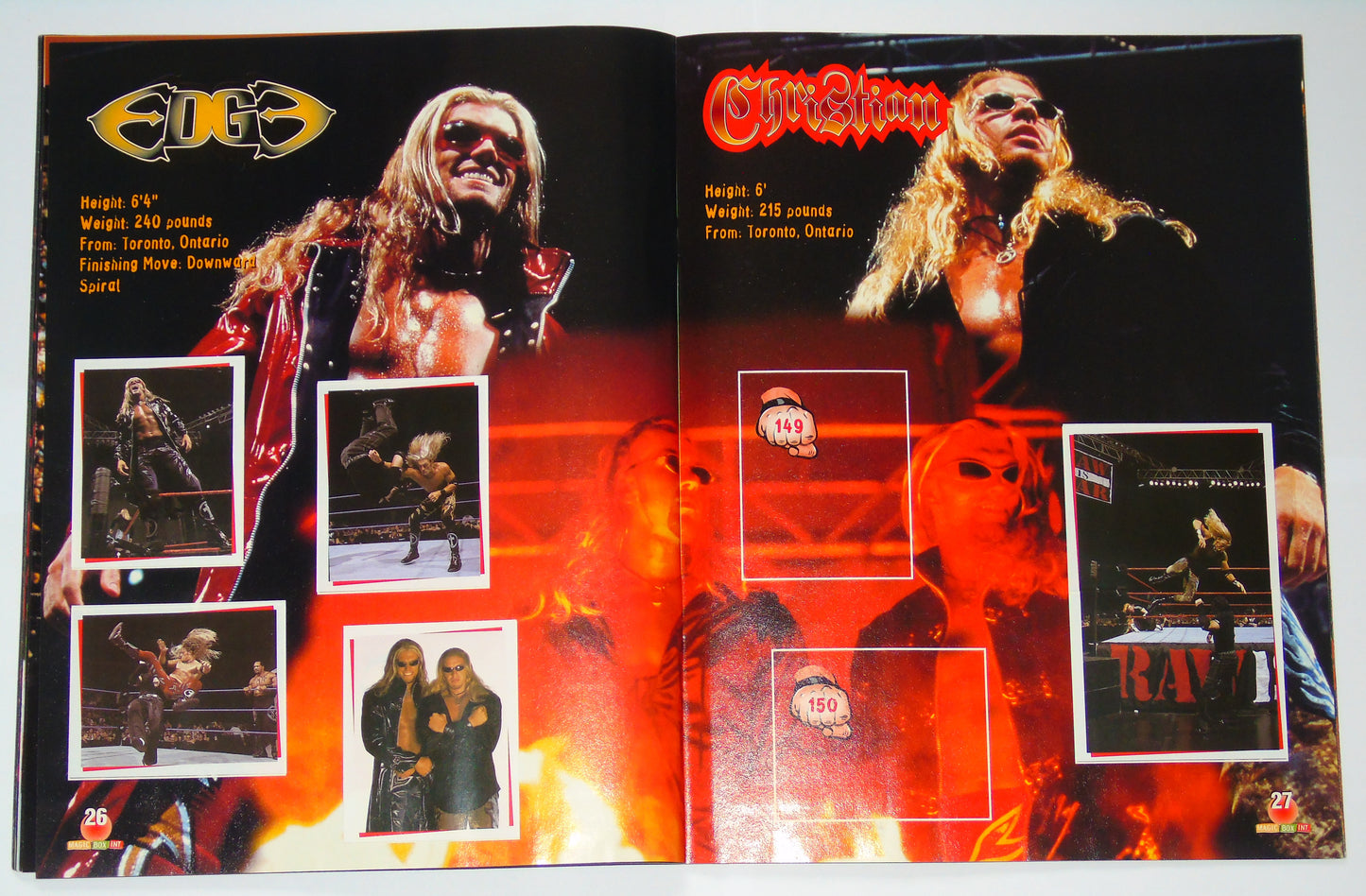 WWF Wrestling Magic Box Int UK Sticker Album 2000 Near Complete