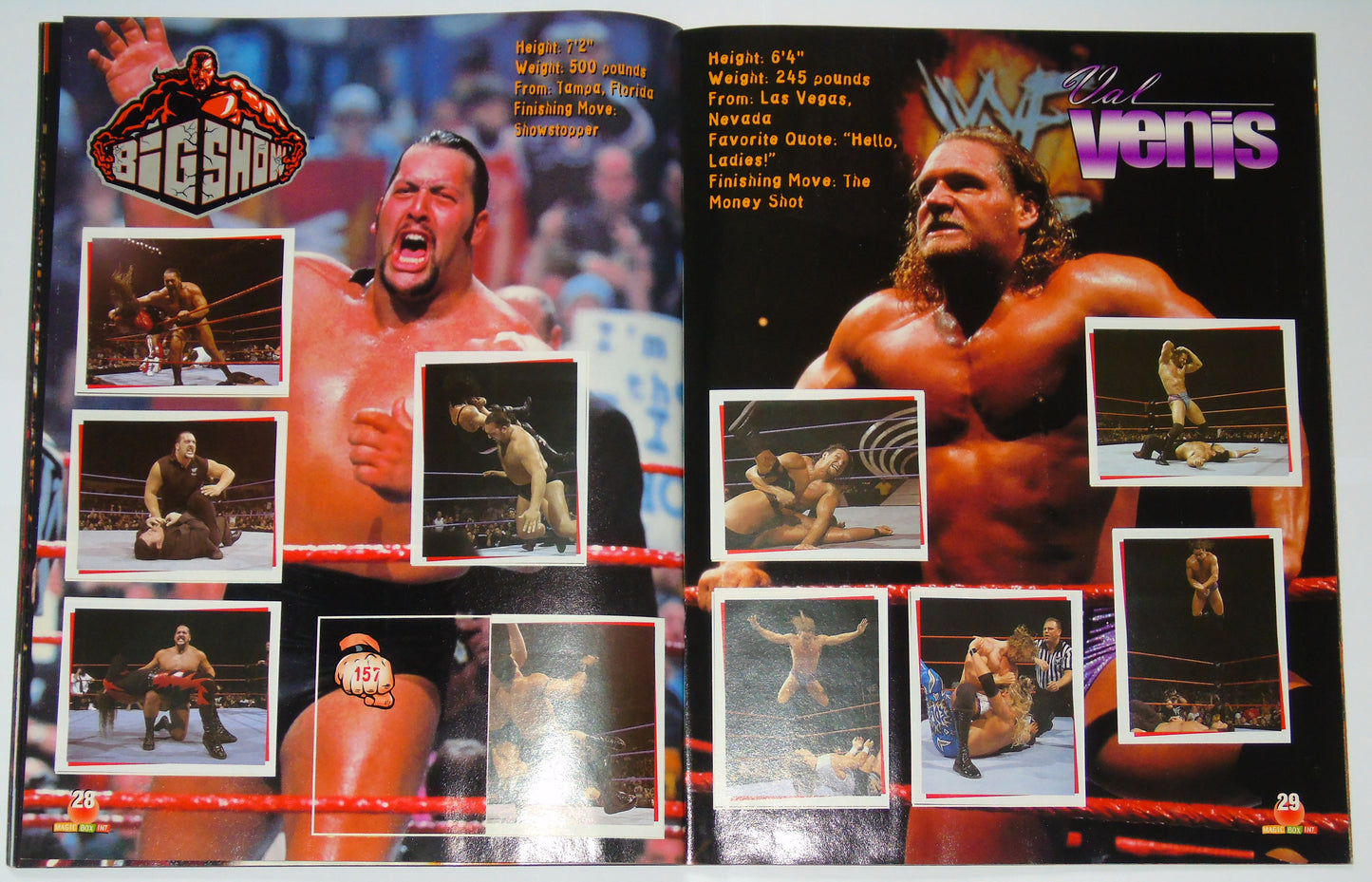 WWF Wrestling Magic Box Int UK Sticker Album 2000 Near Complete