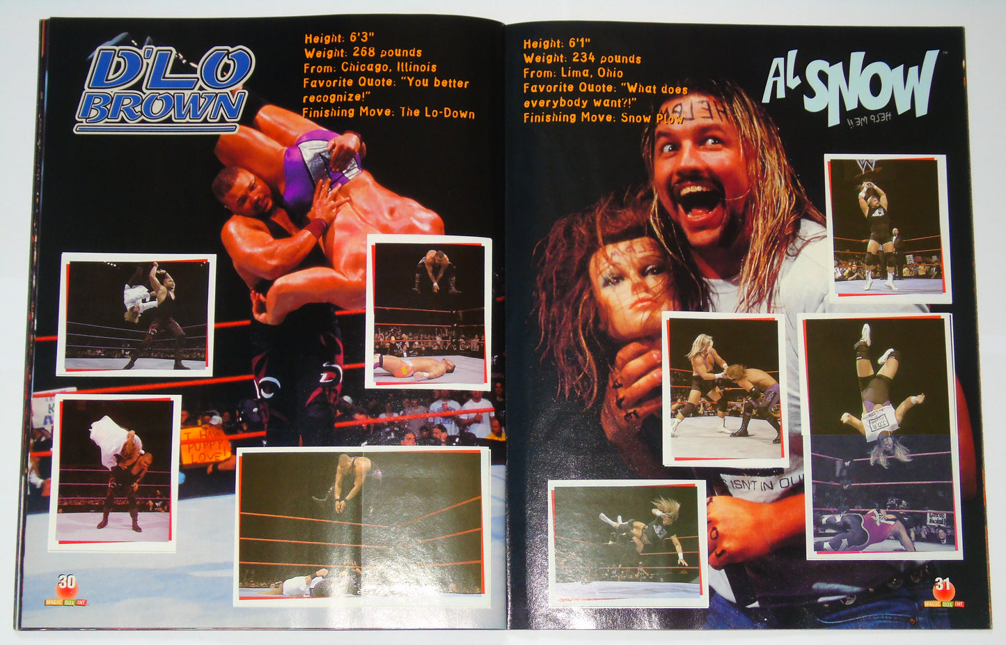 WWF Wrestling Magic Box Int UK Sticker Album 2000 Near Complete