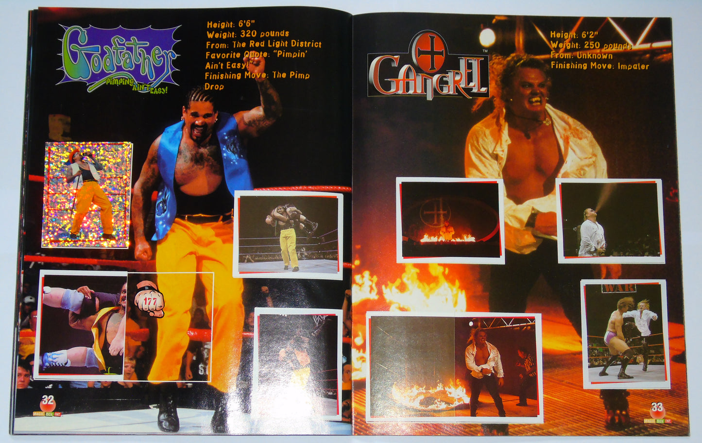 WWF Wrestling Magic Box Int UK Sticker Album 2000 Near Complete