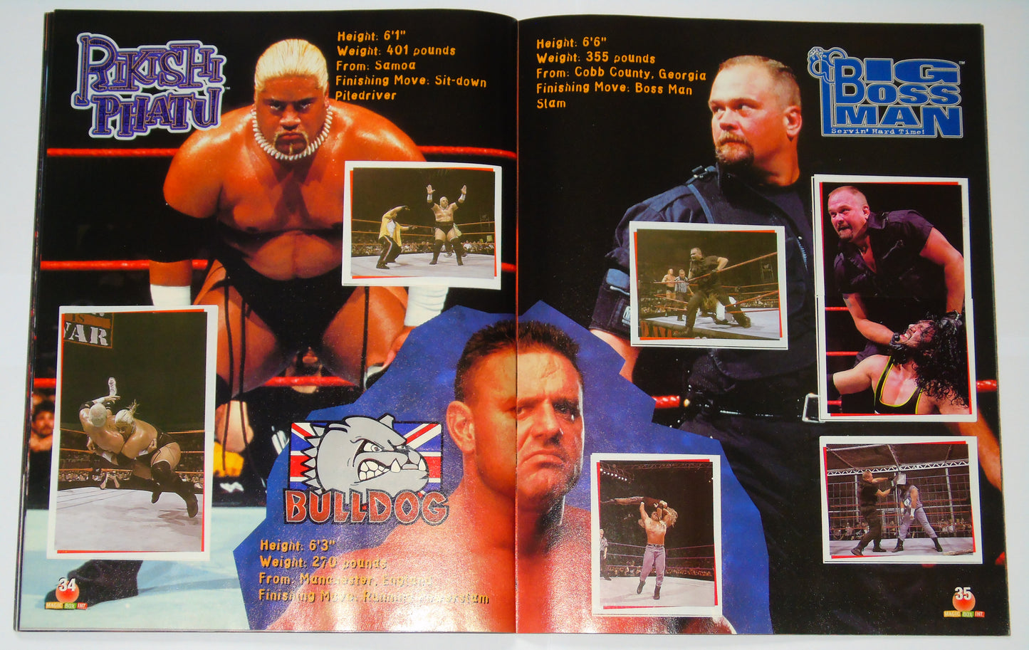 WWF Wrestling Magic Box Int UK Sticker Album 2000 Near Complete