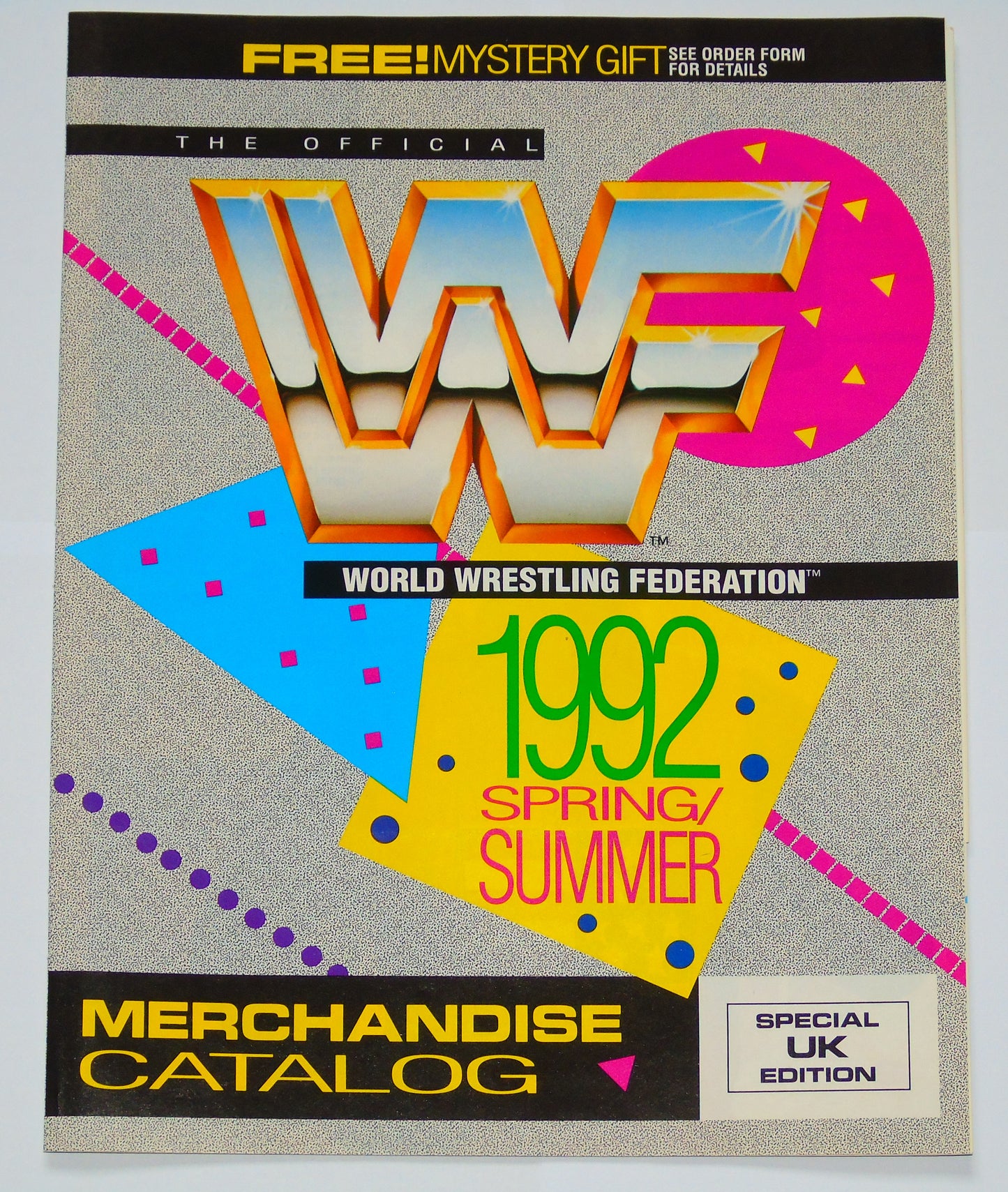 WWF Wrestling 1992 Official Merchandise Catalogue