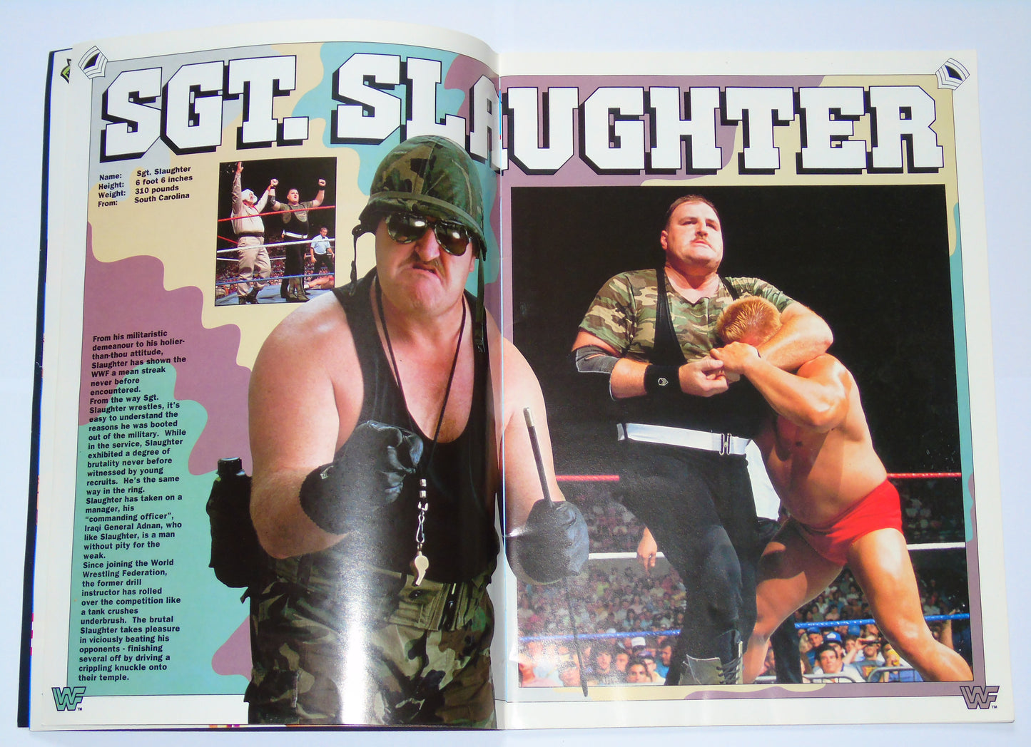 WWF Wrestling UK Rampage Tour 1991 Official Event Program With Match Card