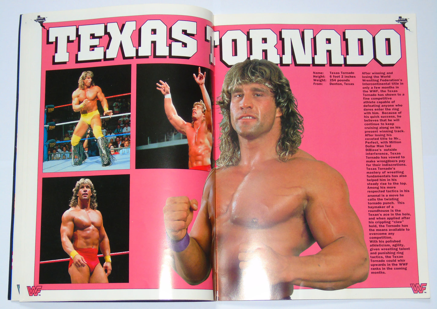 WWF Wrestling UK Rampage Tour 1991 Official Event Program With Match Card