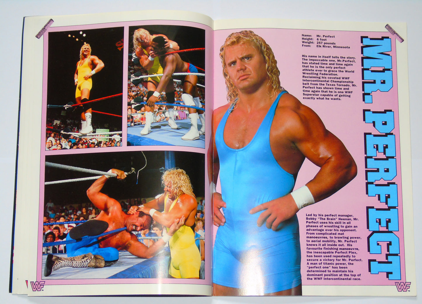 WWF Wrestling UK Rampage Tour 1991 Official Event Program With Match Card