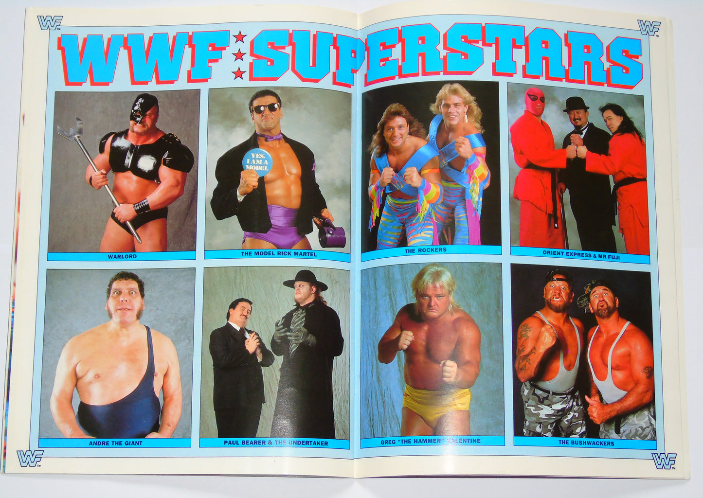 WWF Wrestling UK Rampage Tour 1991 Official Event Program With Match Card